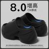 Sapatos de Algodão Impermeáveis de Inverno de 8cm para Mulheres, Antiderrapantes, Quentes, Pequenos, Aumentadores de Altura, Resistentes ao Desgaste, Sapatos de Algodão Peludo para Clima com Neve