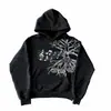 Moletom de Gola Redonda com Manga Longa Estampado de Desenho Animado Personalizado Transfronteiriço Europeu e Americano Jaqueta Retrô Moda de Rua Pulôver Top