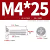 Estándar Nacional Spot Tornillos de Acero Inoxidable 304 de Cabeza Avellanada Cruzada Tornillos de Cabeza Avellanada Cruzada Tornillos de Máquina Planos M3M4M5-M10