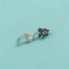 S925 Prata Esterlina Contas Separadas Rosa Lótus Correndo Anel Contas DIY Corda Trançada Pulseira De Cristal Pulseira Contas Soltas Acessórios