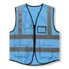 Chaleco Reflectante de Múltiples Bolsillos Ropa de Sanidad Ingeniería de Tráfico Vial Chaleco Reflectante Personalizable