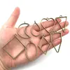 Marco Geométrico Hecho a Mano DIY Aleación Hueca Resina Colgante Forma de Corazón Gota de Agua Forma de Estrella Colgante Accesorios de Joyería