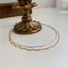 Collar de Diseño Coreano con Patrón de Ola de Agua Floral Brillante de Cuerpo Completo para Mujer, Cadena de Clavícula de Moda de Lujo Ligero de Nicho al por Mayor