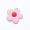 Flor de resina fosca de cinco pétalas Hyun-a florzinha fofa Patch de cola macia de PVC Pingente de chaveiro DIY Chave