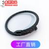 Pulsera de Cuerda de Alambre Elástico Trenzado Abierto de Acero Inoxidable Impermeable Acero Titanio que No se Desvanece Uña Pulsera Pulsera de Venta Caliente