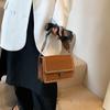 Bolso Retro Transfronterizo para Mujer Primavera y Verano Nuevo Estilo Hong Kong Versátil Bolso de Hombro Simple Casual para Viajes Diarios Pequeño Bolso Cuadrado Cruzado
