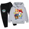 100Cm-160Cm Ropa Infantil Mediana y Grande Traje Infantil Sudadera con Capucha Sudadera + Pantalones Pb607