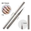 Conjunto de Canetas de Linha para Manicure Cinza Metálico Transfronteiriça Haste de Metal Flor Especial para Pintura Caneta de Linha Gancho de Linha Gancho de Borda