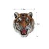 Tigre cabeça pano adesivo de volta cola bordado crachá dos desenhos animados imagem crachá roupas decoração patch buraco patch pano adesivo vendas diretas da fábrica
