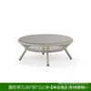 Sofá de Lazer Externo Nórdico Sofá Externo de Rattan Móveis de Sol Cadeira Simples de Rattan Sofá Sala de Estar de Villa Combinação