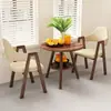 Mesa de chá e cadeiras para varanda, mesa e cadeiras simples para sala de jantar em casa, mesa redonda pequena de camada dupla, conjunto de mesa e cadeiras de lazer para loja de milk tea, mesa e cadeiras para reunião