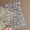 Adesivos de Unha Florais Ingleses Estilo Retro Europeu e Americano Doces e Descolados com Suporte Adesivo, Adesivos de Unha Finos Ultra-Impermeáveis, Decorações de Unha Usáveis