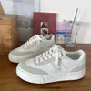 Zapatillas Deportivas para Mujer 2026 Primavera y Otoño Nuevo Estilo Versátil Chic Zapatos Blancos Nicho Casual Suela Gruesa Zapatillas de Entrenamiento Alemanas