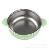 Tazón Suplemento Alimenticio para Bebé Silicona Tazón Binaural Acero Inoxidable Ventosa Integrada Tazón Anti-Caída Vajilla de Entrenamiento para Comer para Bebé