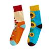 Calcetines deportivos de moda personalizados de talla grande para hombre, absorbentes del sudor, para otoño e invierno, de tubo medio para mujer, envío gratuito.