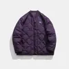 Chaqueta de Béisbol Gruesa Acolchada de Diamantes Estilo Retro Invierno Hong Kong Americano Abrigo de Algodón Marca de Moda para Hombre Holgada Versátil para Pareja Ropa de Abrigo de Algodón