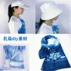 Materiais Tie-dye tela em branco chapéu de pescador boné de beisebol cachecol almofada feito à mão diy tingimento vegetal tingimento índigo batik