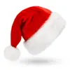 Gorro navideño de Papá Noel sombrero decorativo de felpa corta para adultos y niños suministros navideños sombrero decorativo de Papá Noel