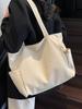Atacado Hot Urban Casual Estilo Simples Cor Sólida Bolsa Tote de Couro Macio Mulheres Commuter All-match Elegante Bolsa de Ombro de Couro Macio