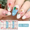Zhengxiang Pegatinas Navideñas Nuevas Transfronterizas para Uñas con Copos de Nieve Brillantes, Regalos de Navidad, Película de Esmalte de Uñas de Comercio Exterior Europeo y Americano Pegatinas para Uñas