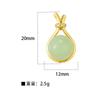 Colgante Individual de Cobre Fundición Microincrustada Estilo Joyería de Lujo Ligero Corazón Oval Incrustado con Gemas de Colores Diamante Completo Accesorios para Collar DIY