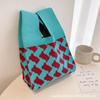 Bolsa de Crochê Engraçada de Desenho Animado, Bolsa Tote de Crochê, Bolsa de Mão de Ano Novo, Bolsa Fofa, Bolsa de Presente de Ano Novo