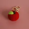 Nuevos Colgantes de Frutas Hechos a Mano de Ganchillo Estilo Verano, Llaveros de Hilo Tejido, Adornos Colgantes Exquisitos Terminados