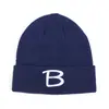 [Personalizado] Chapéus de Tricô da Moda Outono e Inverno Mais Vendidos com Furo e Lã Quente para Homens e Mulheres com Barra e Bordado de Letra Chapéus para o Frio