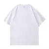 Camiseta de Algodón Puro Pesado 260g Qisheng Hombro Caído Grande Cuello Redondo Manga Corta para Hombre Verano Holgada Manga Corta Camiseta Personalizada con Logo