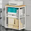 Estante para Impresora Oficina Gabinete de Almacenamiento Multifuncional Base Móvil de Piso Multi-Nivel para Host de Computadora