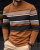 Europa Transfronteriza Nuevo Otoño Invierno Hombre Manga Larga Estampado 3D Cuello Redondo Camiseta Deportiva Ropa de Invierno para Hombre Fábrica de Origen