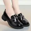 Mocasines elegantes para mujer sin cordones, nuevo modelo de otoño 2026, zapatos de cuero estilo británico para estudiantes JK para mujer con suela blanda