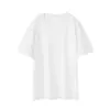 Nueva Camiseta de Verano 230g de Algodón Peinado Transpirable Cuello Redondo Manga Corta para Hombre, Color Sólido, Corte Holgado, Moderna, Personalizable para Jóvenes