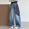 Jeans de Otoño para Niñas 2026 Moda Estilo Coreano Otoño Niños Talla Mediana a Grande Pantalones de Mezclilla Rectos Modernos