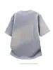 Camiseta de Manga Corta Henley con Hombrera Remachada para Hombre Verano Nueva Manga Corta con Media Cremallera Diseño Americano High Street Peso Pesado
