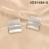 Brincos Retangulares em Aço Inoxidável com Revestimento a Vácuo Dourado, Estilo Arte Retrô, para Mulheres, Verão 2026, Fabricados em Guangzhou, Atacado
