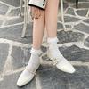 Zapatos de Moda Elegantes Retro de Punta Cuadrada de Cuero Grueso para Mujer 2025 Nuevo Primavera y Otoño Combinan con Todo Estilo Chanel Zapatos Mary Jane