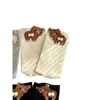 Meias 3D de Urso de Desenho Animado para Primavera e Verão para Mulheres, Design Fofo de Casal, Estilo Urso Ovo Divertido, Meias Femininas de Cano Médio