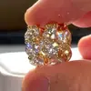 Brincos de Diamante Mais Vendidos Transfronteiriços, Brincos de Luxo Leve, Moda Europeia e Americana, Brincos Versáteis Totalmente de Diamante, Brincos, Brincos Elegantes para Mulheres