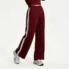 Conjunto Esportivo Casual Transfronteiriço Feminino Outono e Inverno Novo Conjunto de Duas Peças Jaqueta Calça Reta Emagrecedora Solta Manga Longa Roupas Fitness