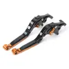 Adecuado para Zhang Xue 500RR/500F, este es un juego de palancas de freno y embrague ajustables y plegables, que incluye accesorios para la manija del freno de mano