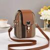 Bolso Pequeño de Lona con Contraste Nuevo Bolso de Moda para Mujer Bolso de Hombro Transfronterizo de Alta Gama Bolso Cruzado Bolso de Mano