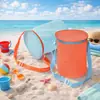 Nova Bolsa Grande de Malha para Crianças Amazon Bolsa de Armazenamento de Brinquedos de Praia Bolsa de Armazenamento de Conchas e Areia Bolsa de Praia de Malha
