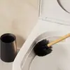 Nuevo Modelo Escobilla para Inodoro para Uso en Casa, Escobilla de Plástico con Mango Largo para Inodoro, Montaje en Pared sin Taladro, de Pie con Base Set de Limpieza