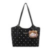 Bolso tote retro de moda para mujer de este año, nueva colección otoño 2026, bolso de hombro ligero de lunares, bolso para el antebrazo para el trabajo