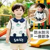 Bata infantil, babero para bebé, delantal de alimentación para bebé, ropa protectora para niños y niñas, ropa de verano reversible para bebé