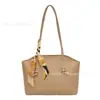 Bolso de Hombro Texturizado de Gama Alta, Simple 2025 Moda Retro Nuevo Estilo, Bolso Tote Versátil de Gran Capacidad para el Trabajo y la Clase