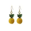 Pendientes de Oreja de Piña Fresca y Dulce Estilo Coreano para el Verano Pendientes Cruzados Populares de Lujo Ligero Estilo Europeo y Americano Venta al por Mayor