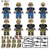80 Figuras de Soldado del Desierto M8084 Bloques de Construcción de Modelo en Miniatura Juguete Accesorios de Arma 1633 Bloques de Construcción