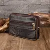 Nova bolsa de cintura masculina para celular, bolsa de cintura fashion, carteira portátil para pendurar na cintura, alça de linha de costura resistente ao desgaste, bolsa de cintura esportiva